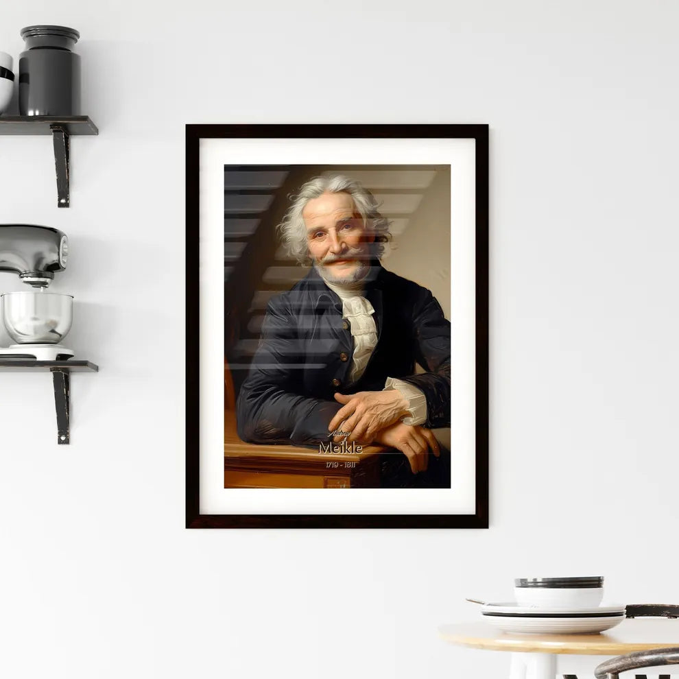 Andrew, Meikle, 1719 - 1811, A Poster of a man with white hair and beard wearing a black jacket Default Title