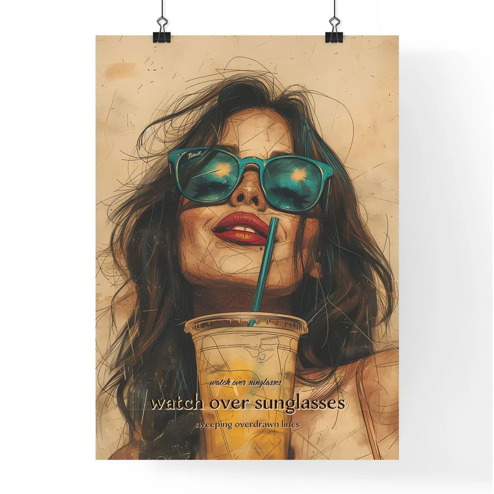 watch over sunglasses Poster