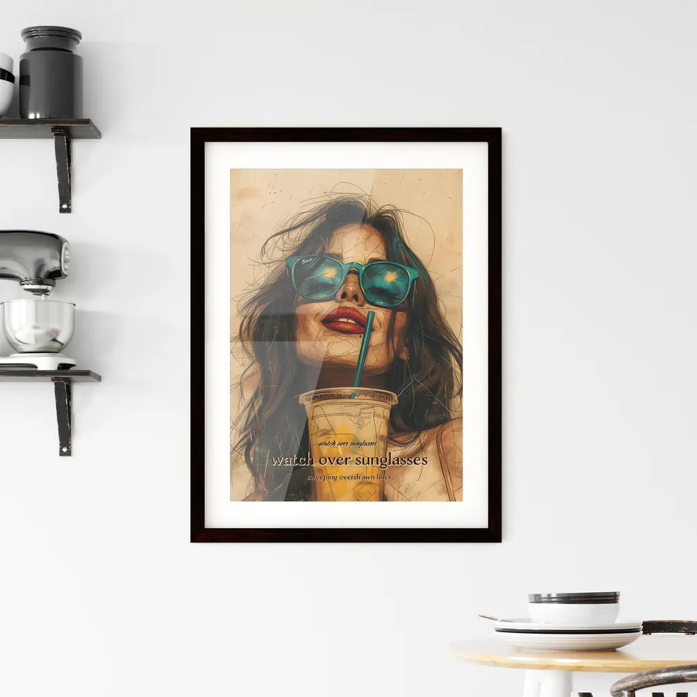 watch over sunglasses Framed Print
