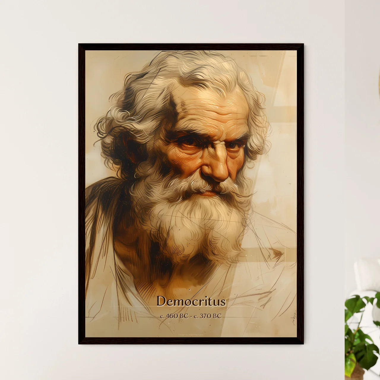 Democritus - Framed Art Print