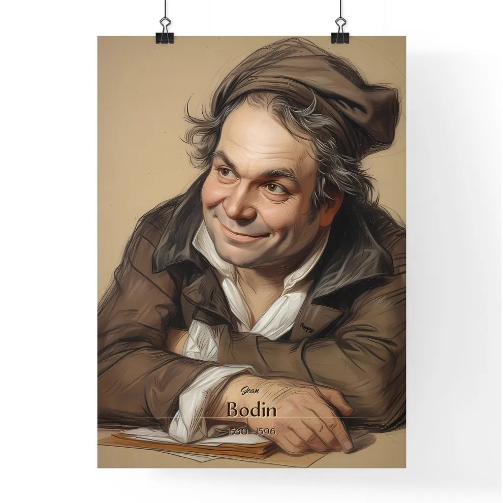 Jean, Bodin, 1530 - 1596, A Poster of a man with a hat Default Title