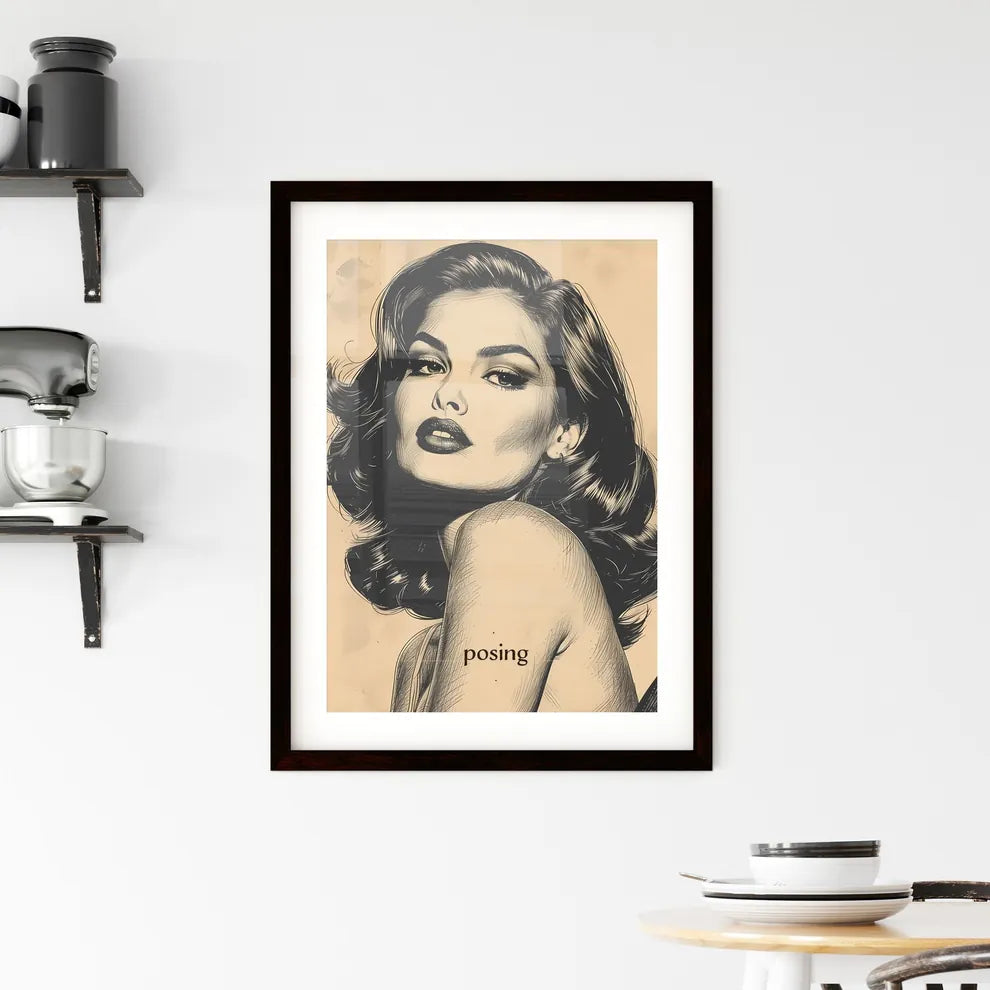 posing Framed Print