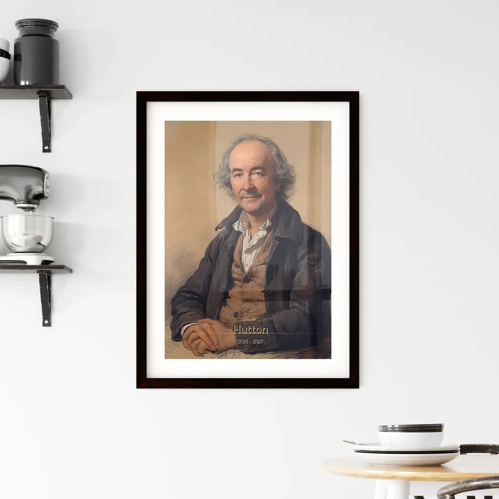 James, Hutton, 1726 - 1797, A Poster of a man in a black jacket Default Title