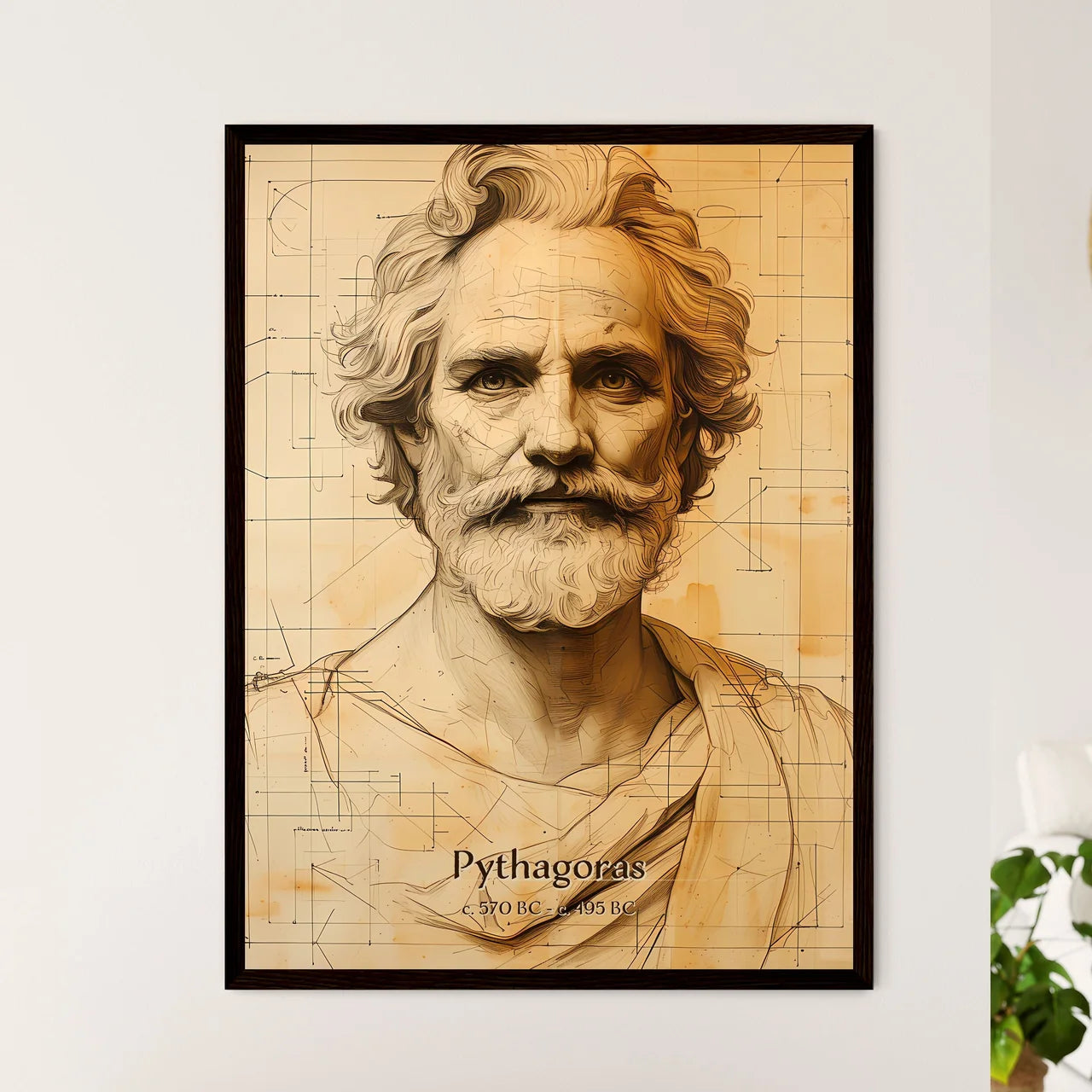 Pythagoras - Framed Art Print