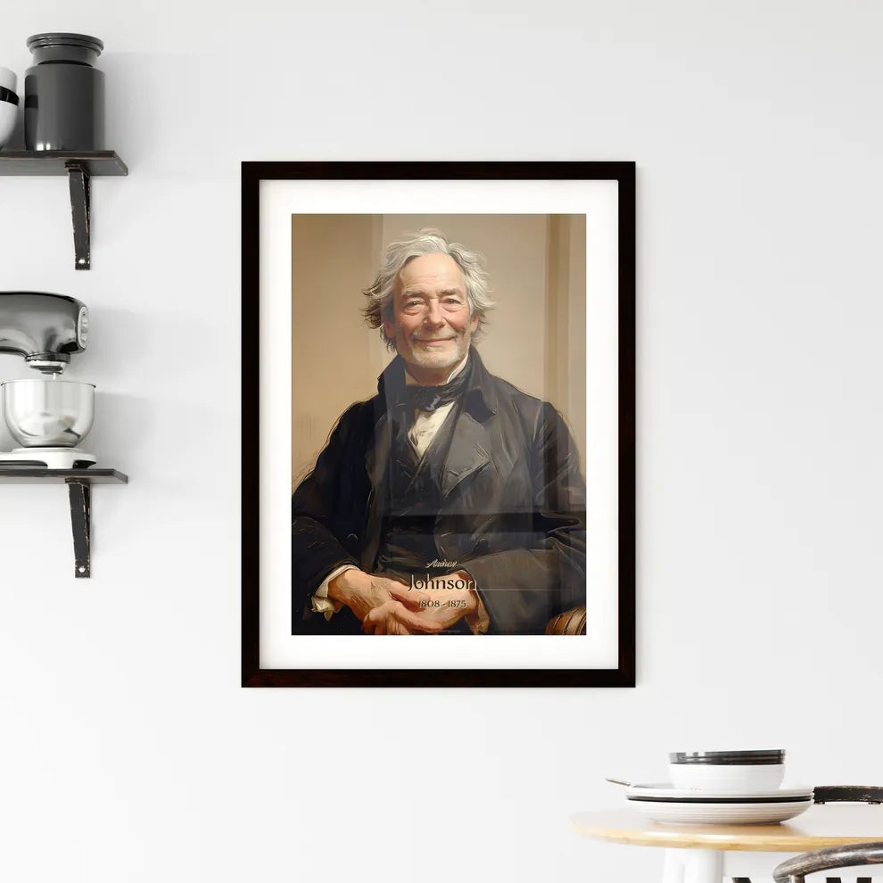 Andrew, Johnson, 1808 - 1875, A Poster of a man in a suit Default Title
