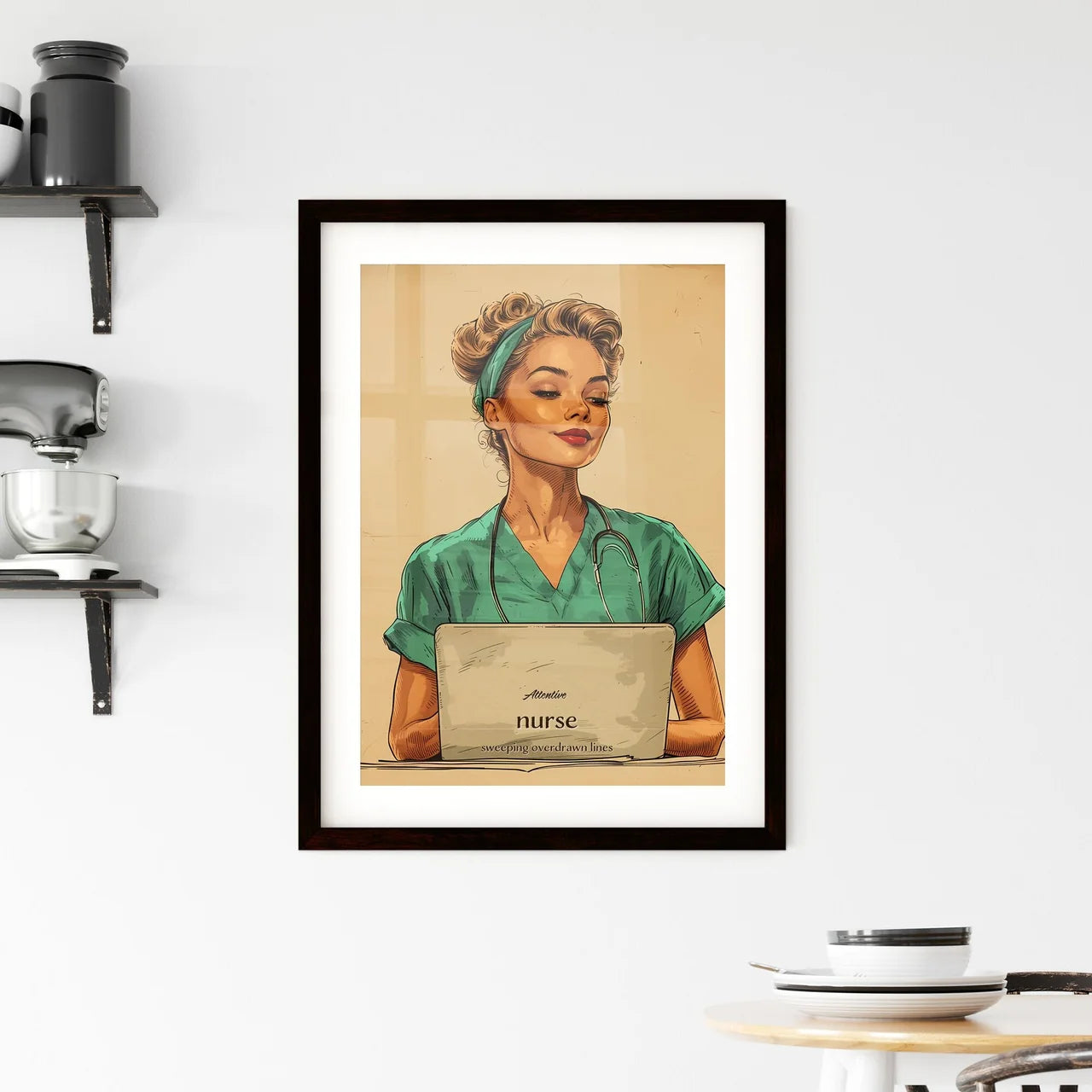 Attentive Framed Print
