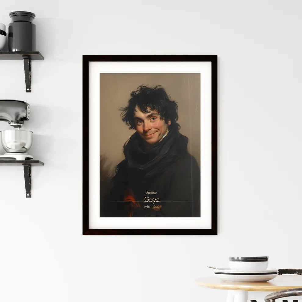Francesco, Goya, 1746 - 1828, A Poster of a man with black hair and a scarf Default Title