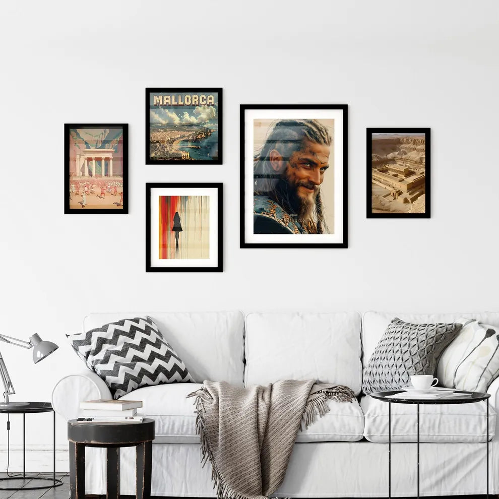 Ragnar, Lothbrok, c. 9th century - c. 865, A Poster of a man with braided hair and beard Default Title