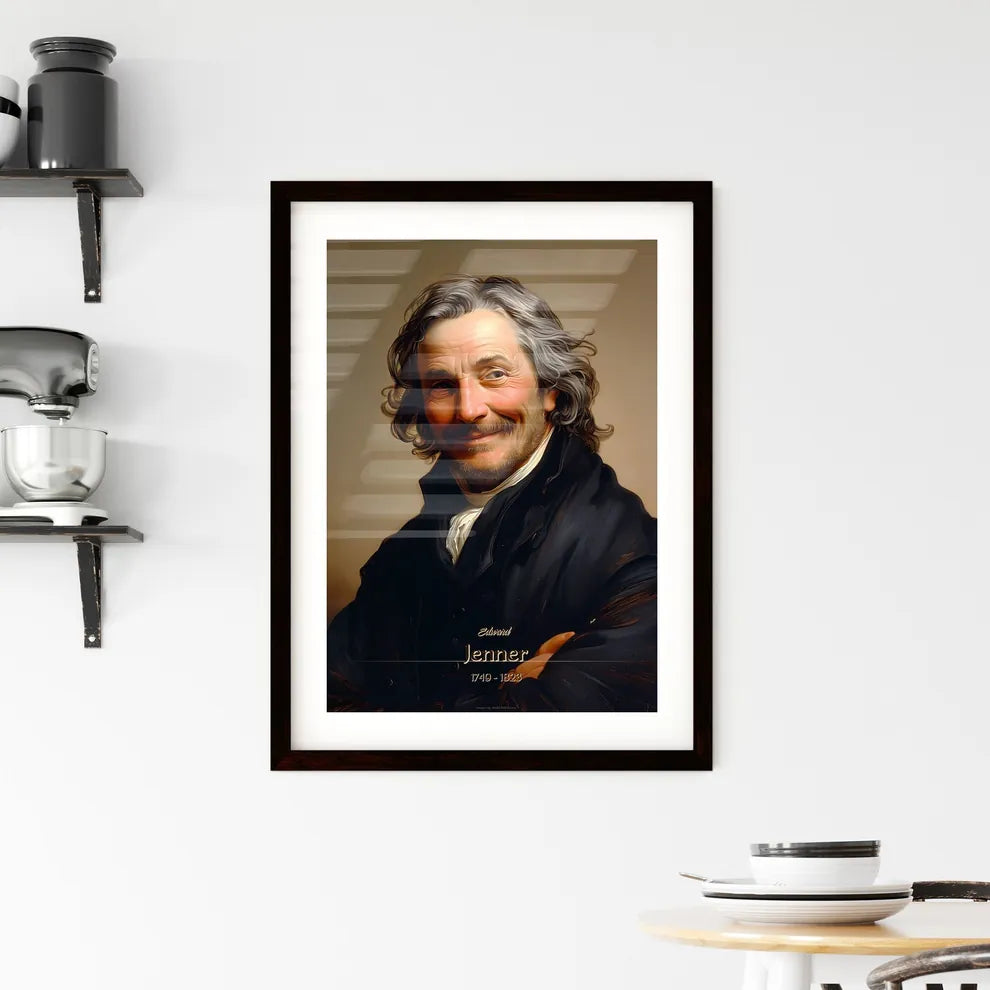 Edward, Jenner, 1749 - 1823, A Poster of a man with long hair and a black coat Default Title