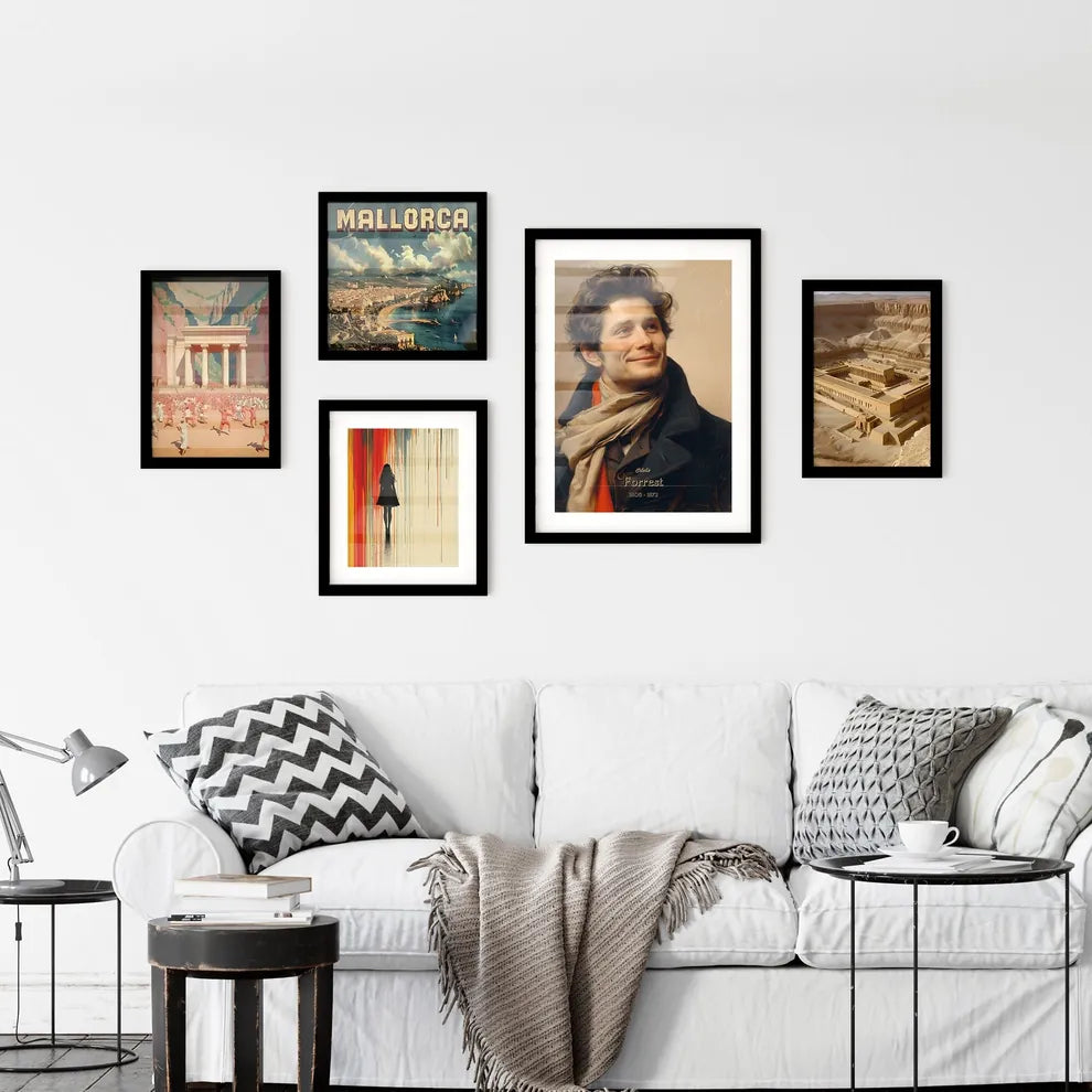 Edwin, Forrest, 1806 - 1872, A Poster of a man in a coat and scarf Default Title