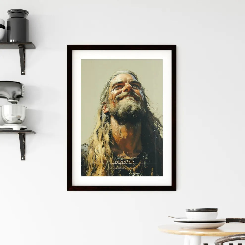 Ragnar, Lothbrok, c. 9th century - c. 865, A Poster of a man with long hair and beard smiling Default Title