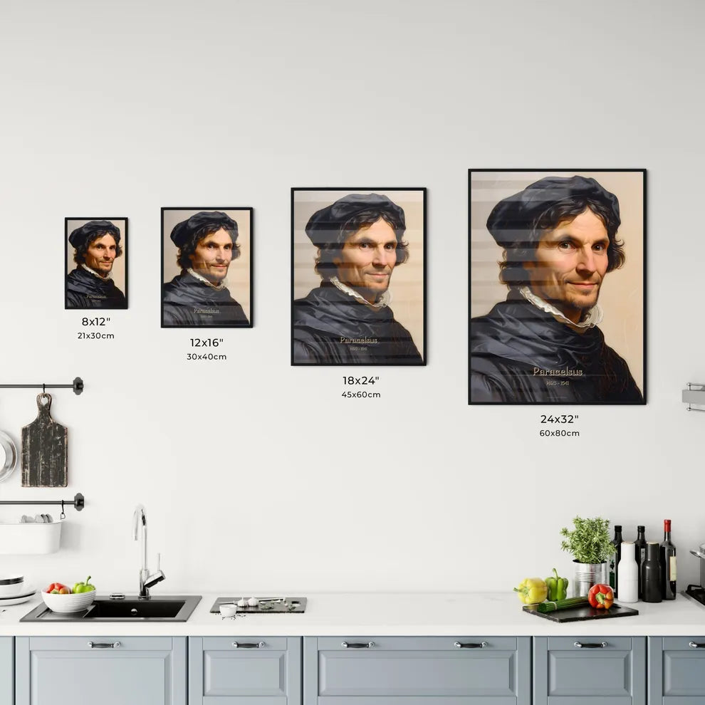 Paracelsus, 1493 - 1541, A Poster of a man in a black robe Default Title