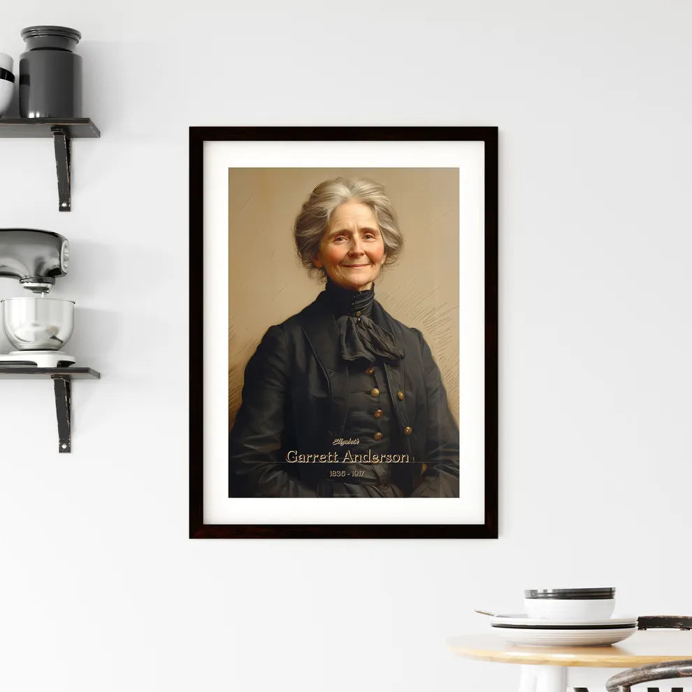 Elizabeth, Garrett Anderson, 1836 - 1917, A Poster of a woman in a black jacket Default Title