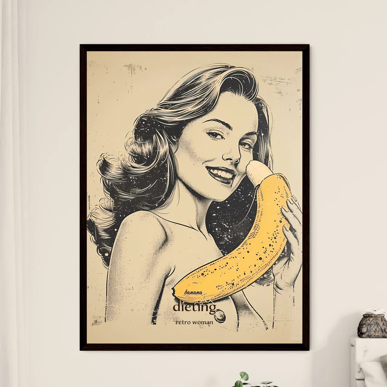 banana - Framed Art Print