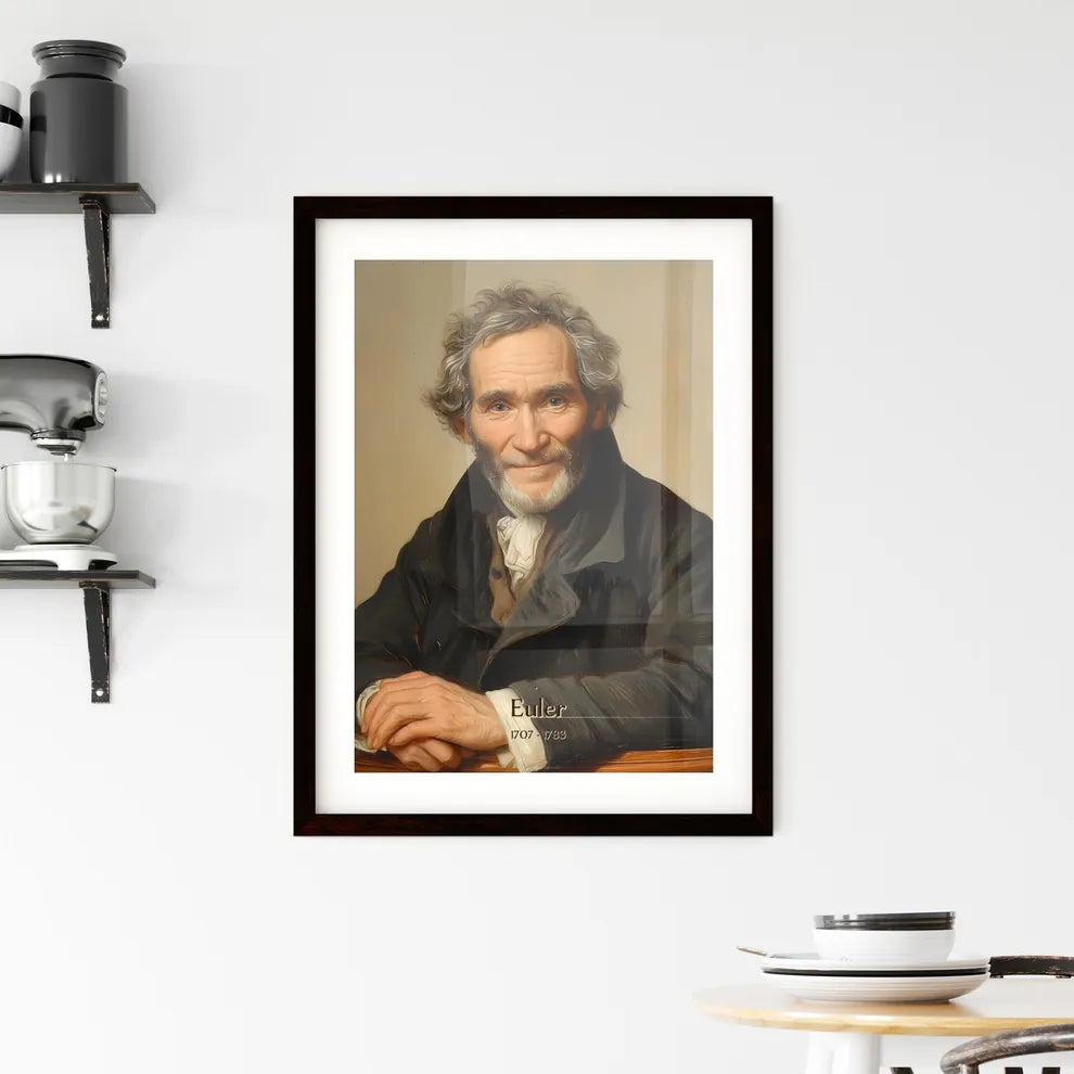 Euler, 1707 - 1783, A Poster of a man with a beard and a coat Default Title