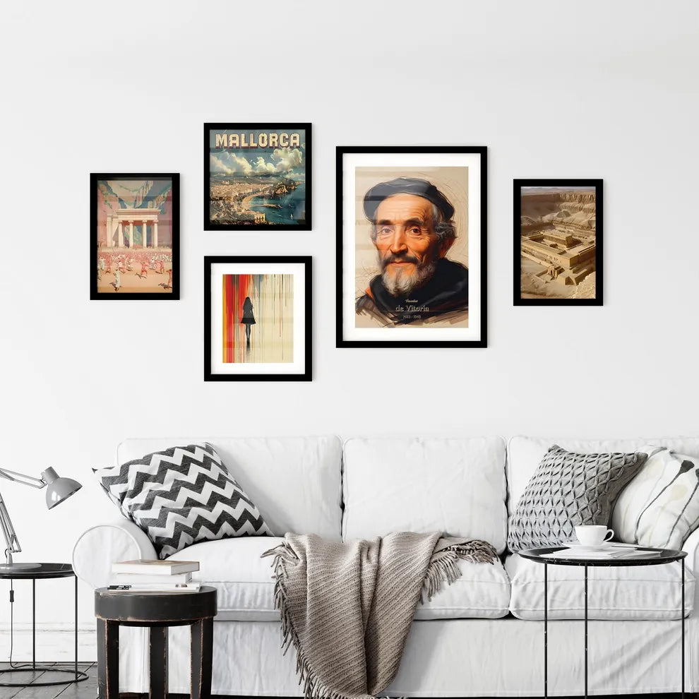 Francisco, de Vitoria, 1483 - 1546, A Poster of a man with a beard and a black hat Default Title