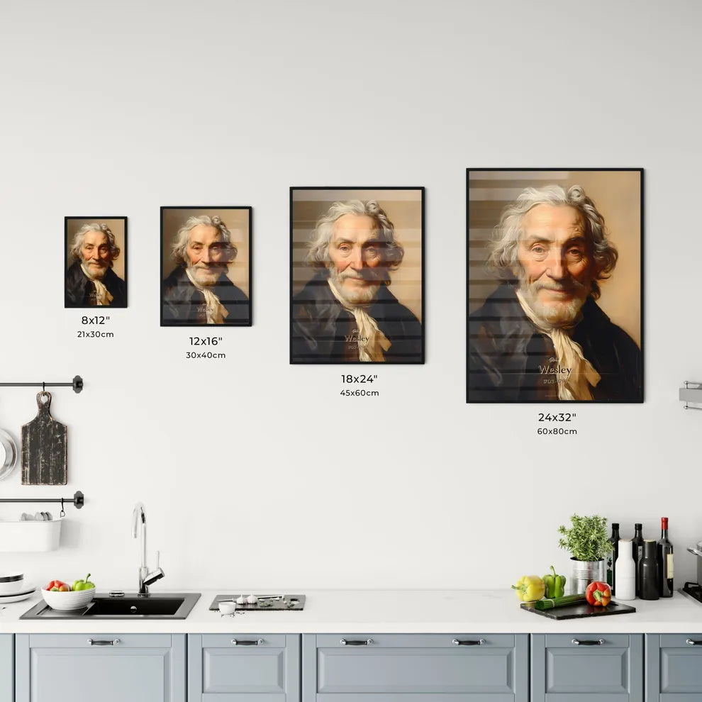 John, Wesley, 1703 - 1791, A Poster of a man with white hair and beard Default Title