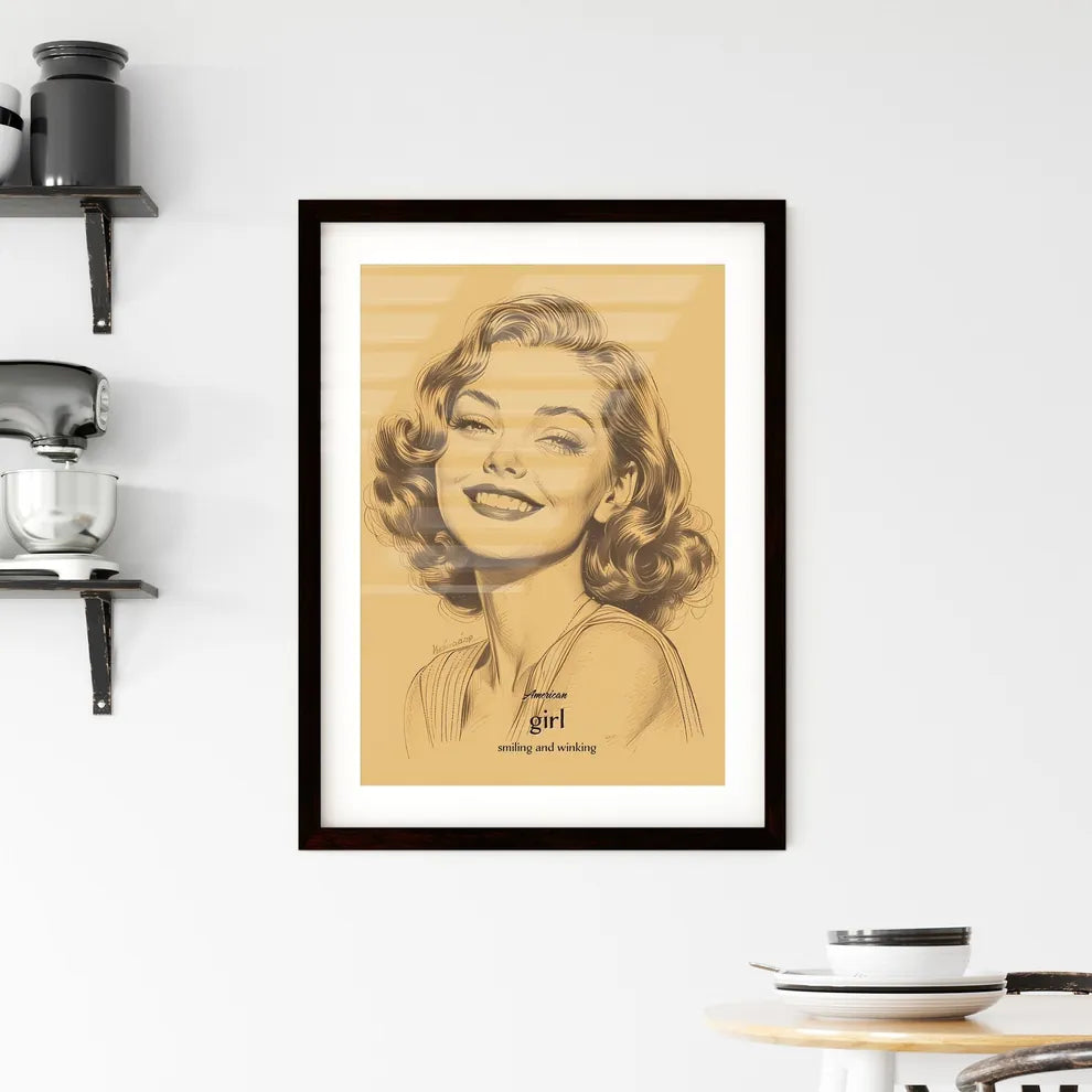 American Framed Print