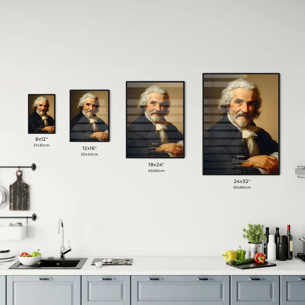 Jonathan, Edwards, 1703 - 1758, A Poster of a man with white hair and beard Default Title