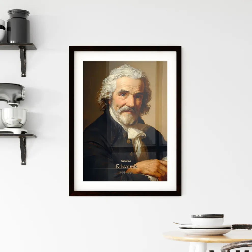 Jonathan, Edwards, 1703 - 1758, A Poster of a man with white hair and beard Default Title