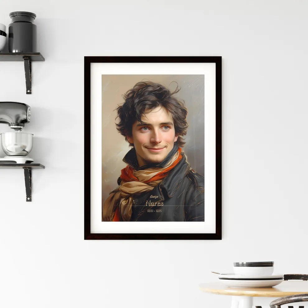 George, Nares, 1831 - 1915, A Poster of a man with a scarf Default Title