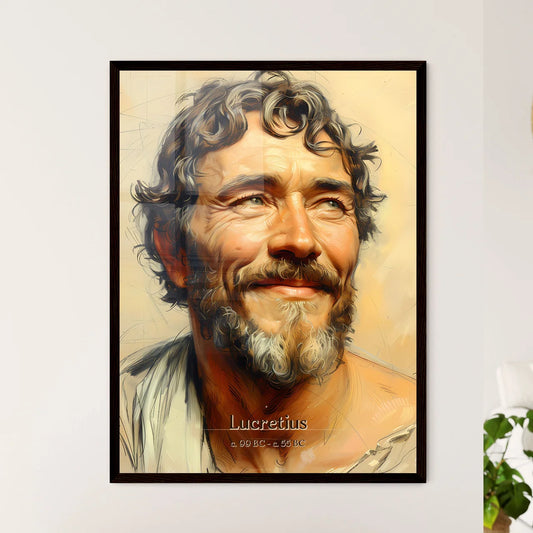 Lucretius, c. 99 BC - c. 55 BC, A Poster of a man with a beard and mustache Default Title