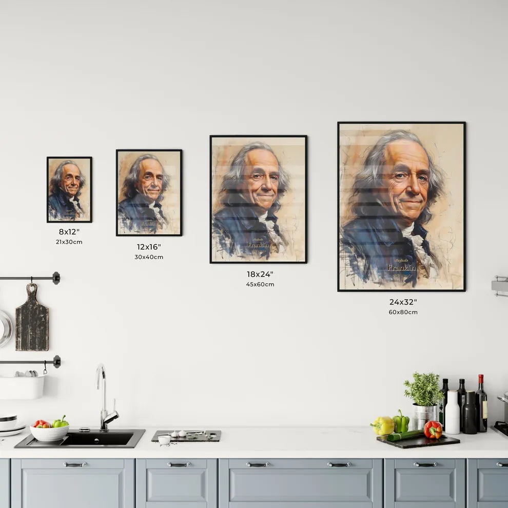 Benjamin, Franklin, 1706 - 1790, A Poster of a man in a blue vest Default Title