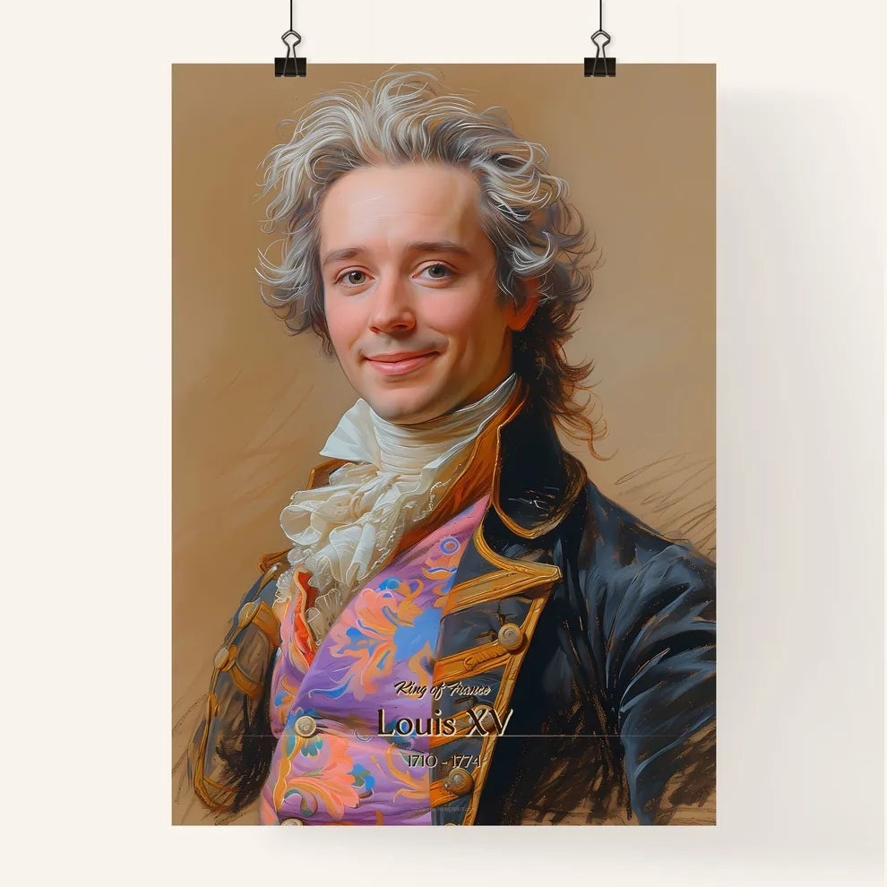 King of France, Louis XV, 1710 - 1774, A Poster of a man in a garment Default Title