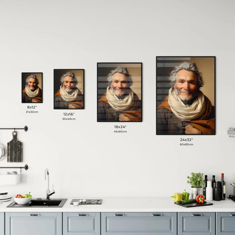 Jean-François, de Galaup, 1741 - 1788, A Poster of a man with a white beard and a scarf Default Title