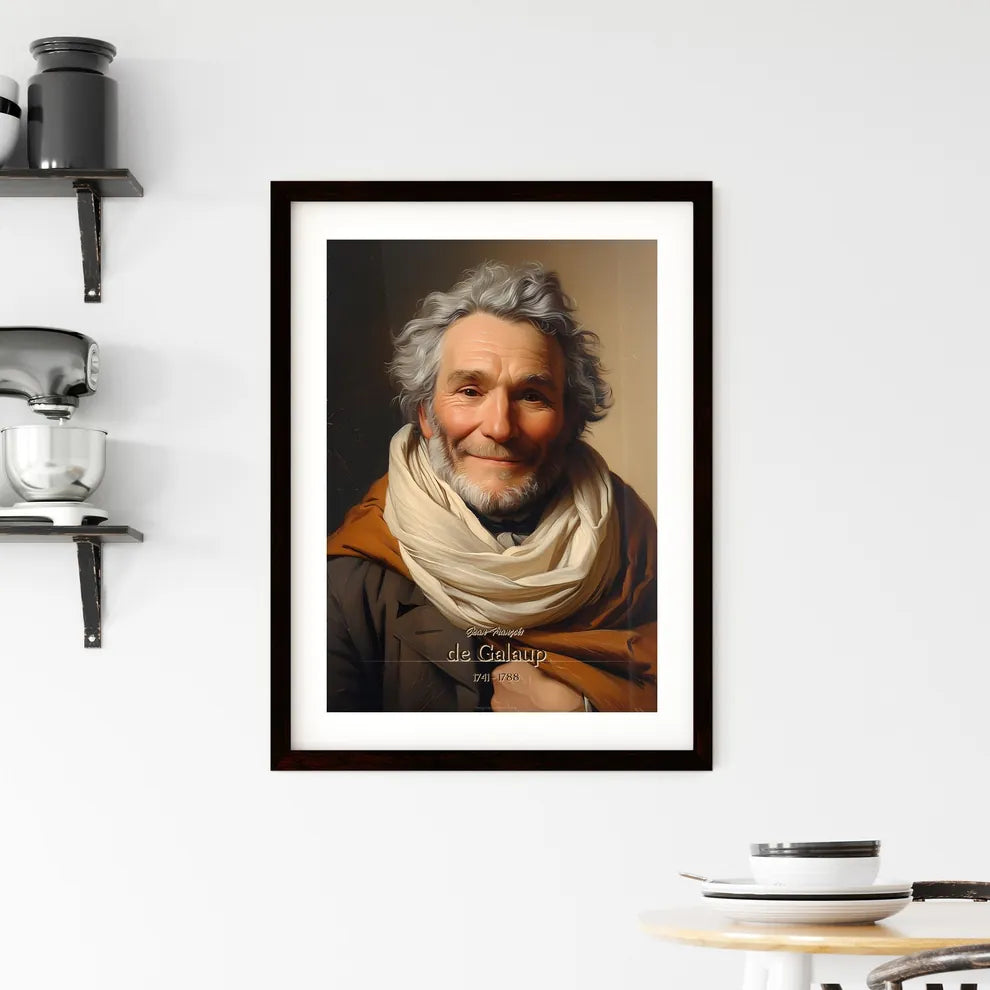 Jean-François, de Galaup, 1741 - 1788, A Poster of a man with a white beard and a scarf Default Title