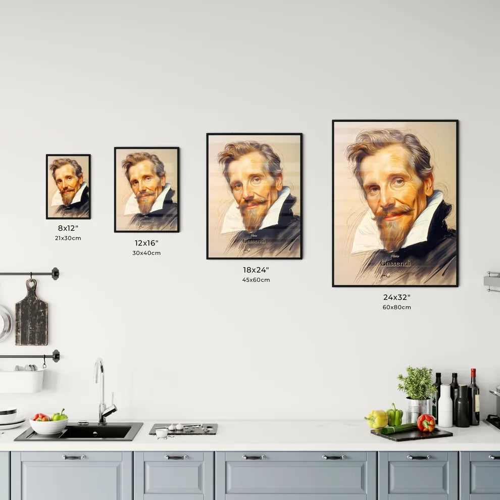 Pierre, Gassendi, 1592 - 1655, A Poster of a man with a beard and mustache Default Title