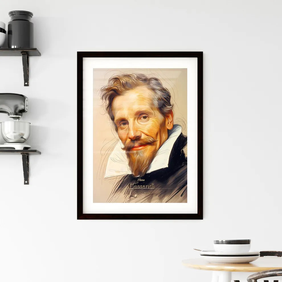 Pierre, Gassendi, 1592 - 1655, A Poster of a man with a beard and mustache Default Title