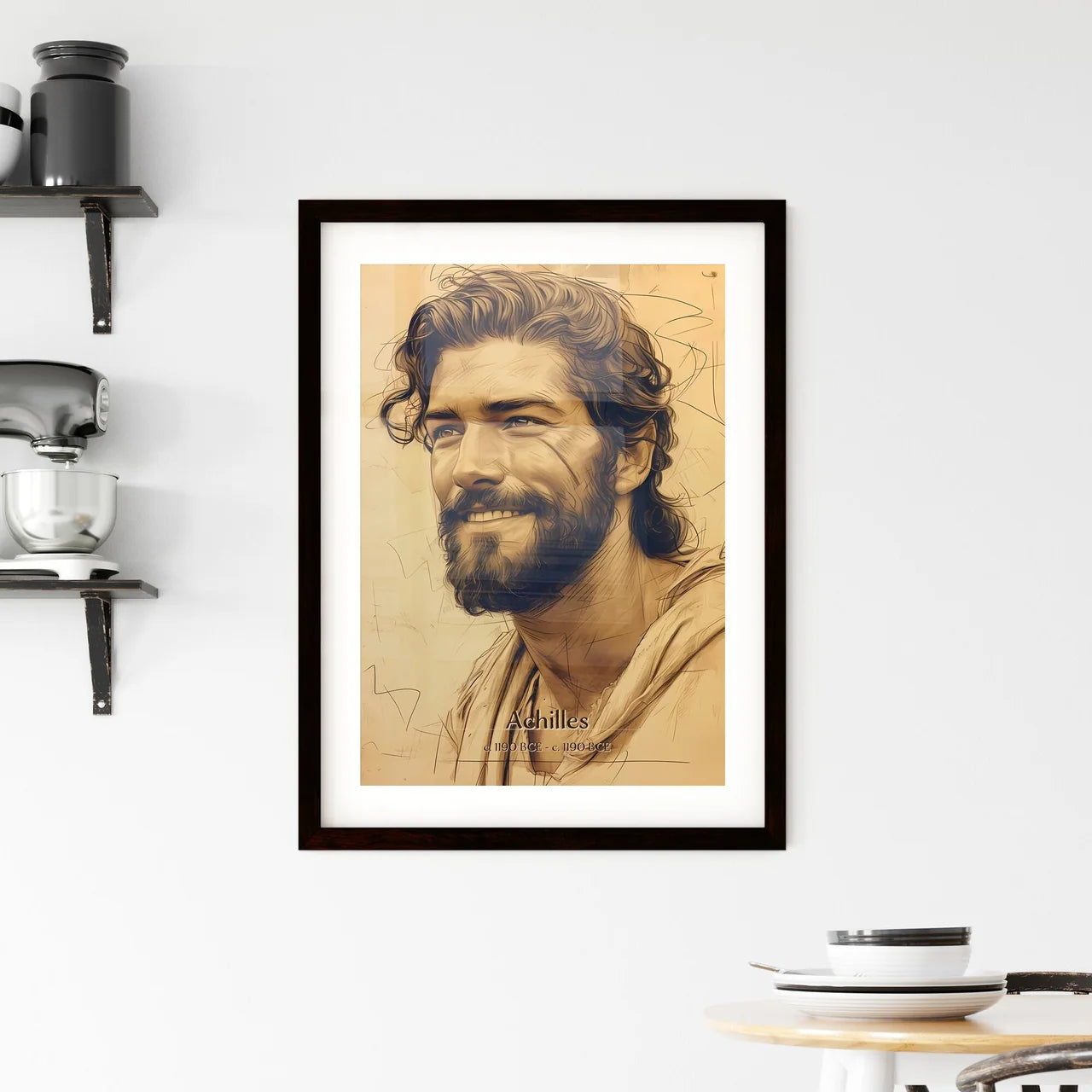 Achilles, c. 1190 BCE - c. 1190 BCE, A Poster of a man with a beard Default Title