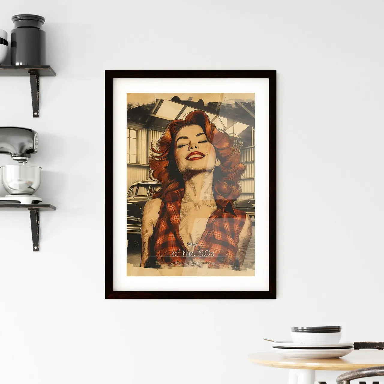 Model Framed Print