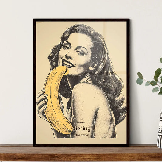 banana - Framed Art Print