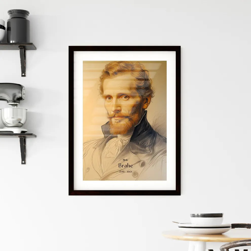 Tycho, Brahe, 1546 - 1601, A Poster of a man with a beard Default Title