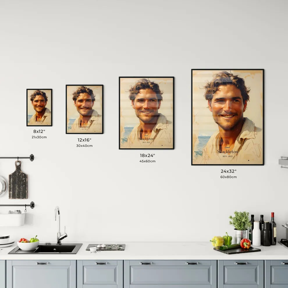 Ernest, Shackleton, 1874 - 1922, A Poster of a man smiling at the camera Default Title