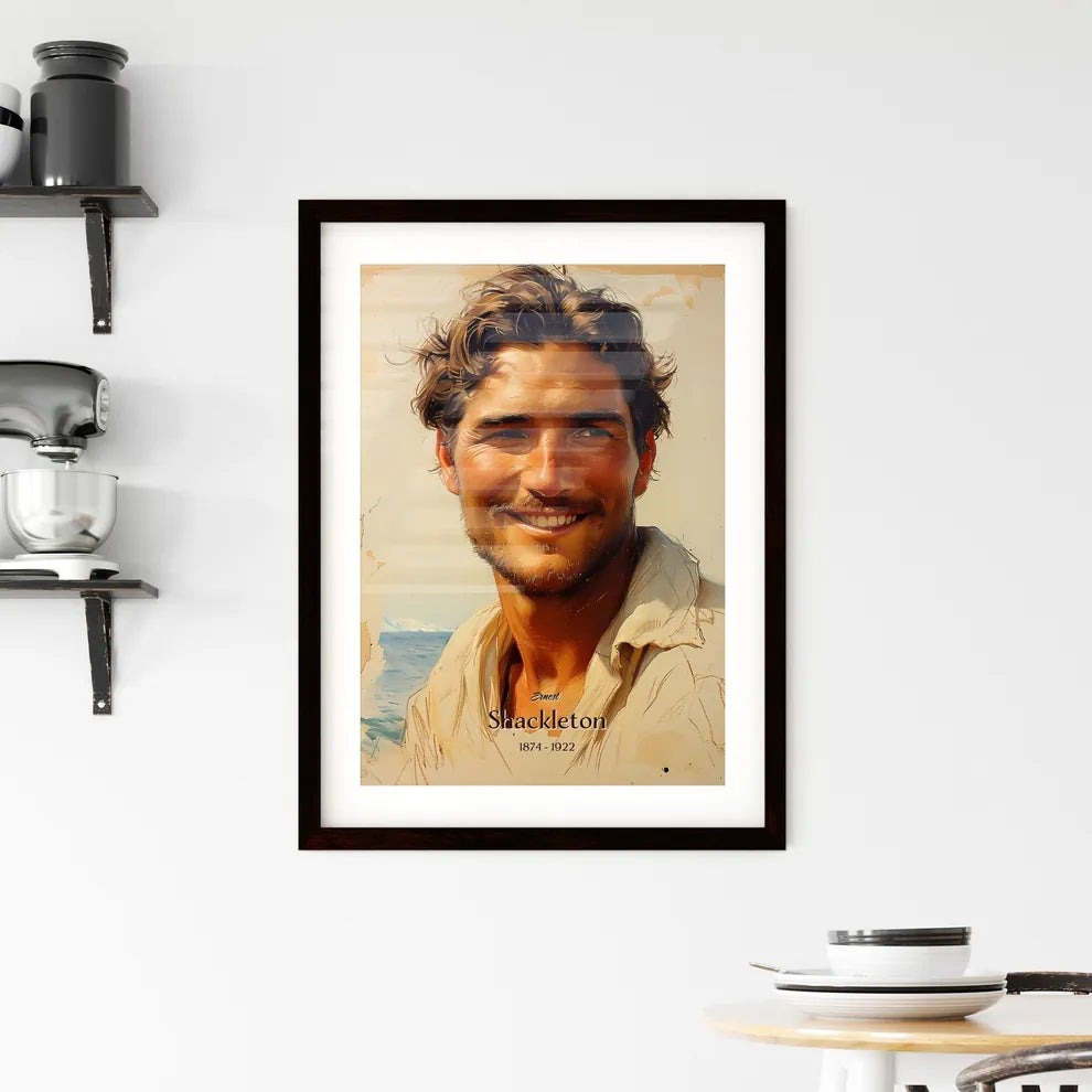 Ernest, Shackleton, 1874 - 1922, A Poster of a man smiling at the camera Default Title