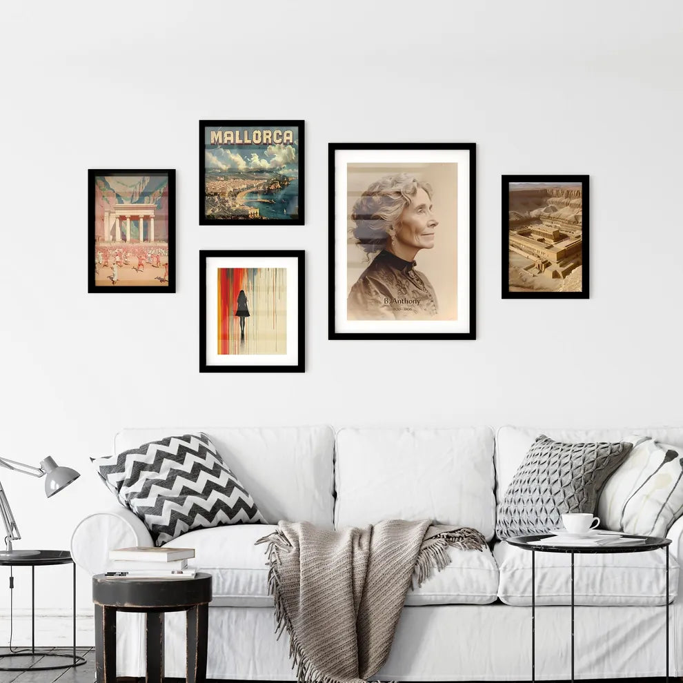 Susan, B. Anthony, 1820 - 1906, A Poster of a woman with curly hair and a black shirt Default Title