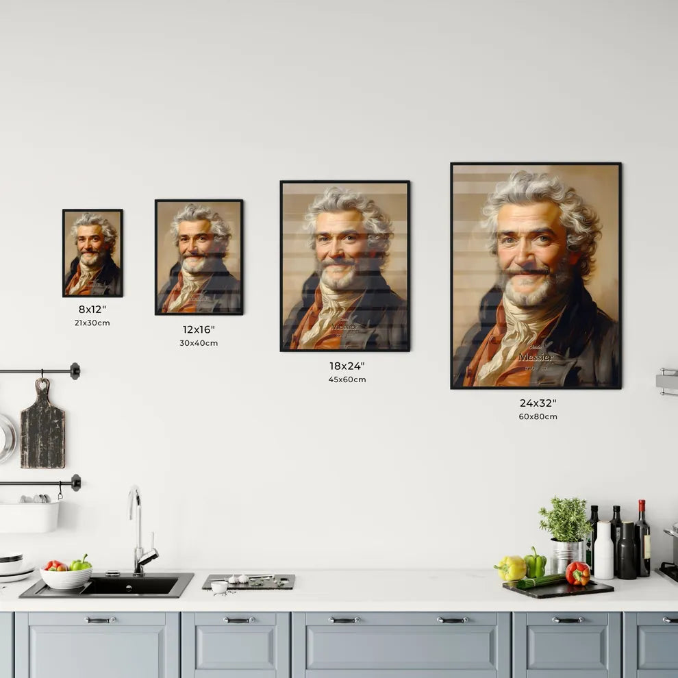 Charles, Messier, 1730 - 1817, A Poster of a man with white hair and beard Default Title