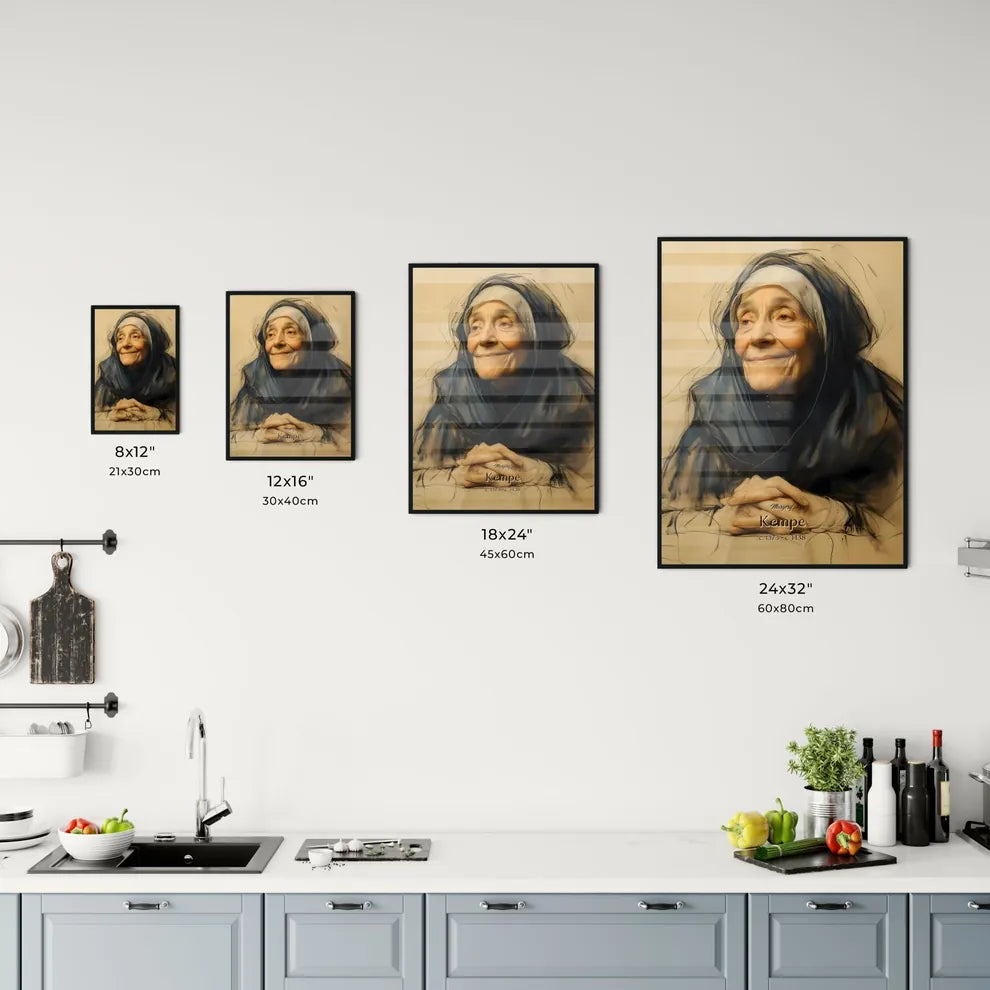 Margery, Kempe, c. 1373 - c. 1438, A Poster of a painting of a nun Default Title