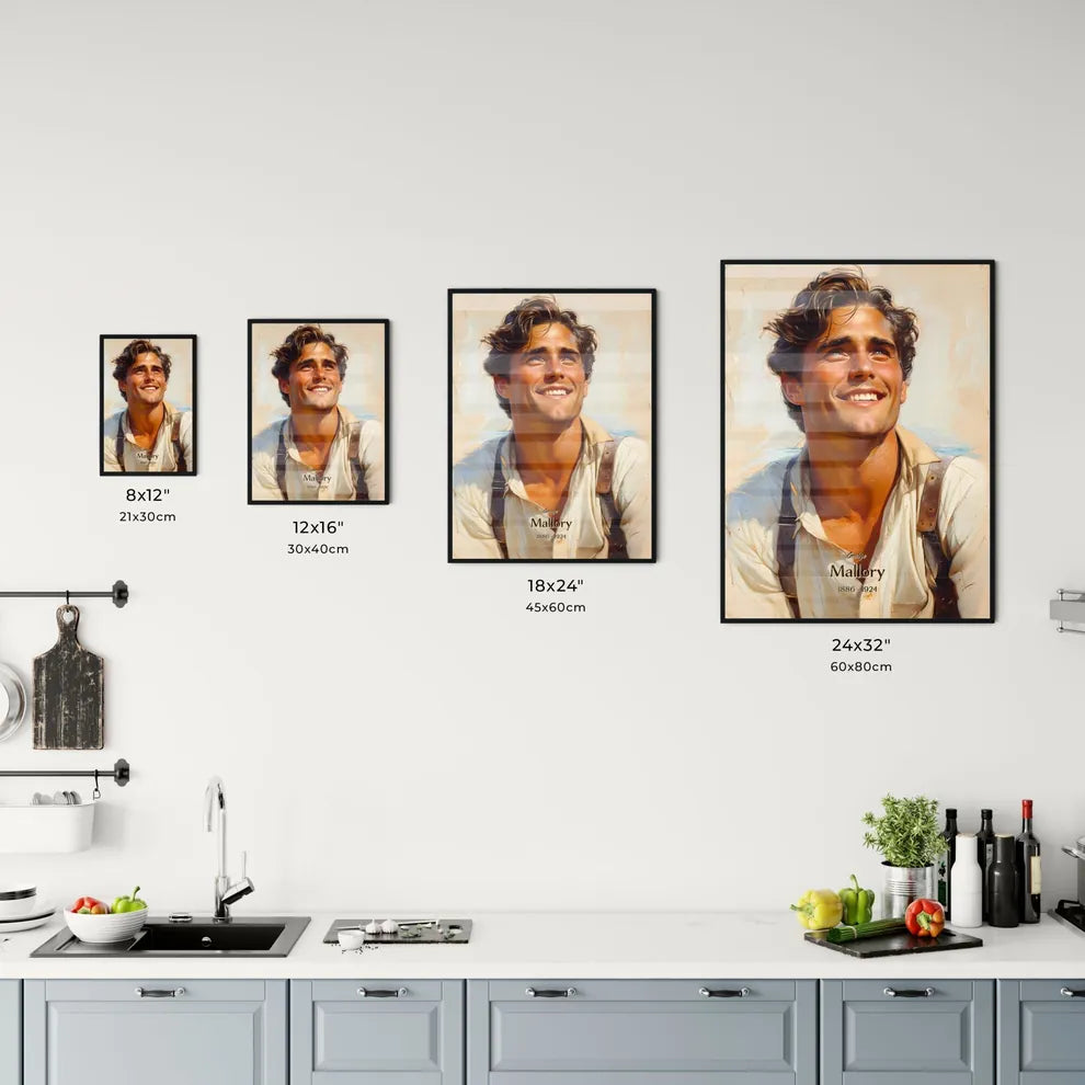 George, Mallory, 1886 - 1924, A Poster of a man smiling with brown hair Default Title