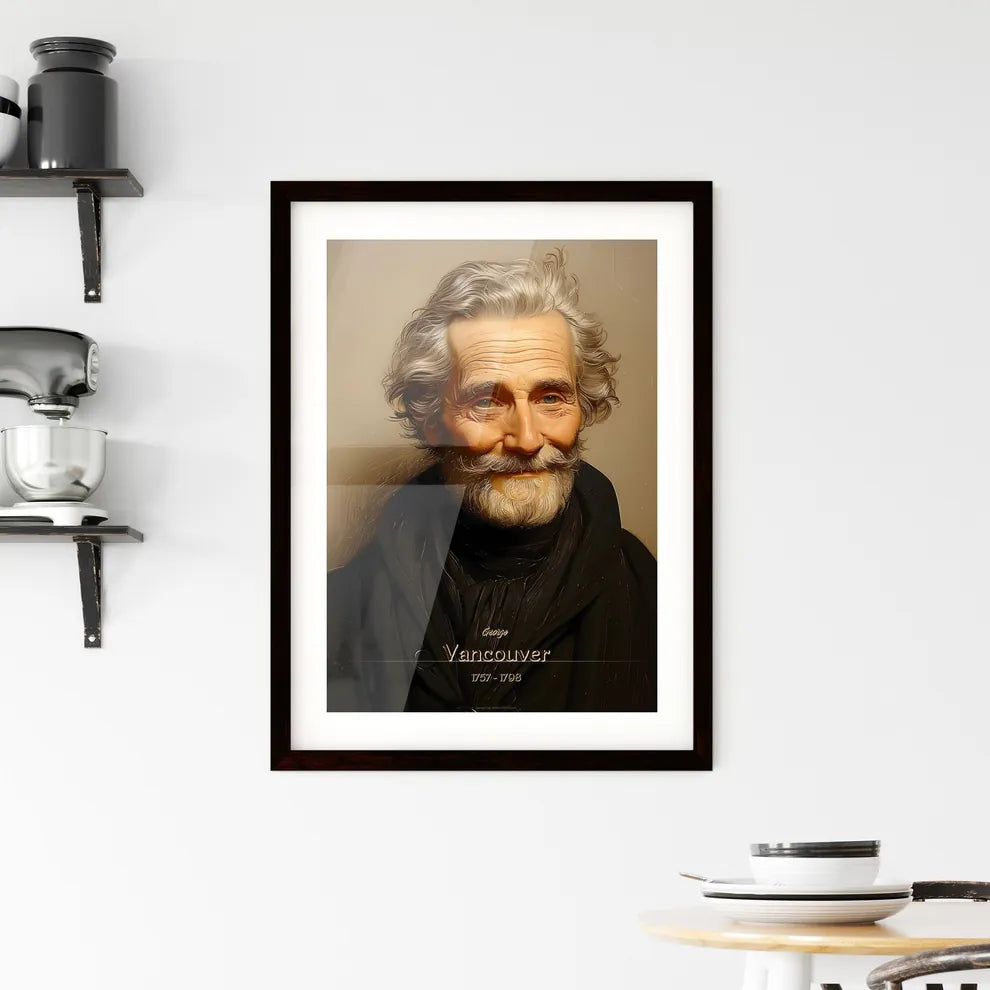 George, Vancouver, 1757 - 1798, A Poster of a man with a beard and mustache Default Title