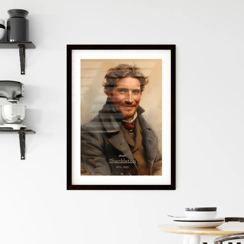 Ernest, Shackleton, 1874 - 1922, A Poster of a man in a coat Default Title