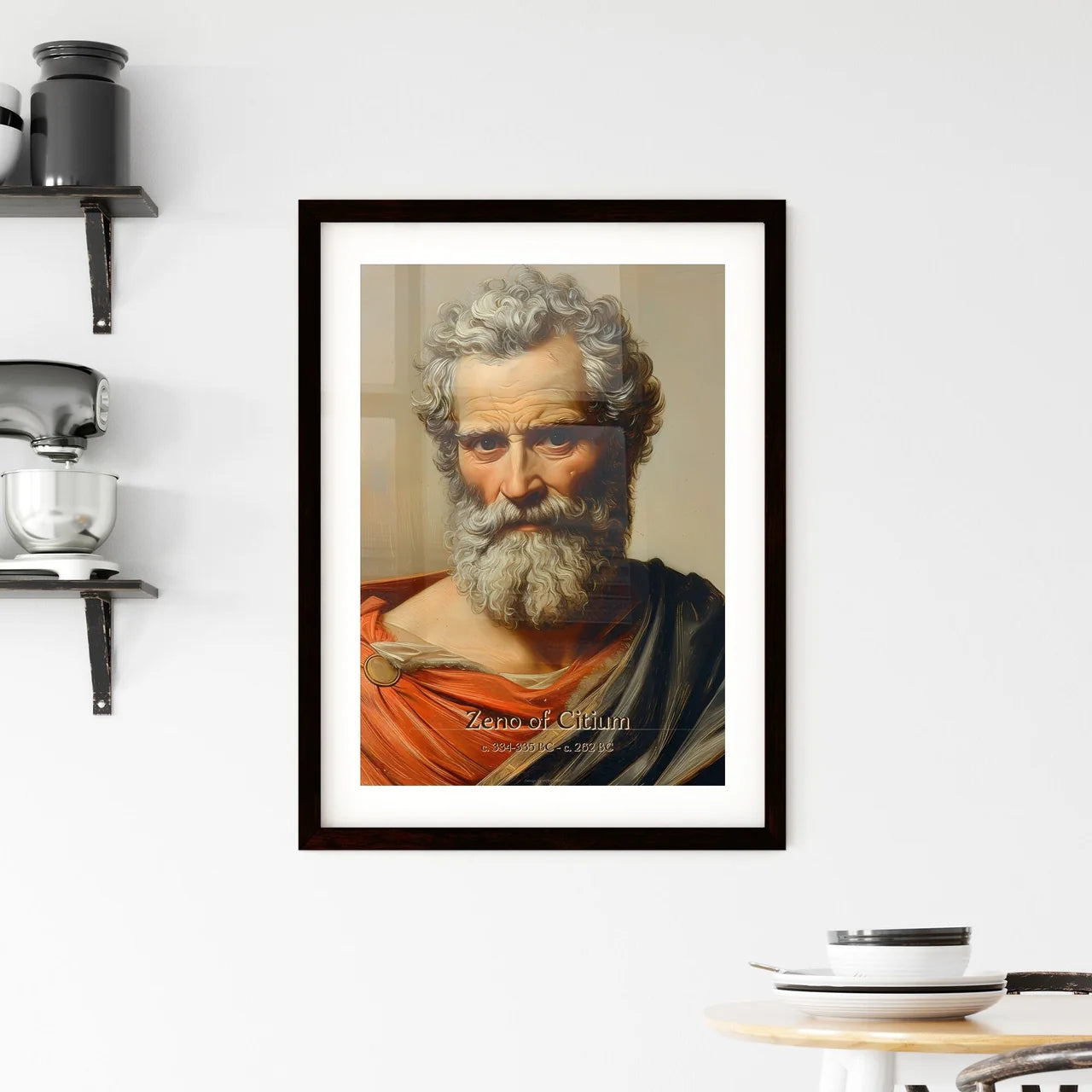 Zeno of Citium Framed Print