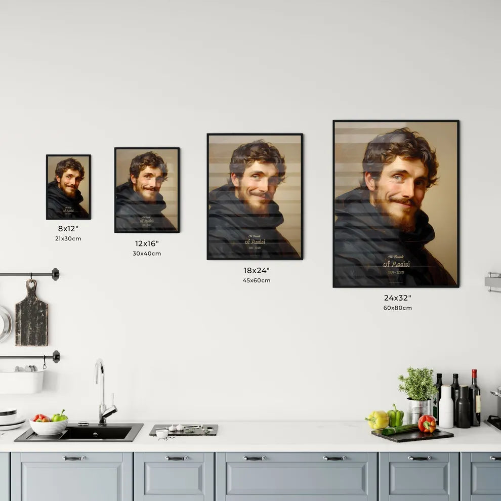 St. Francis, of Assisi, 1181 - 1226, A Poster of a man with a beard and mustache Default Title