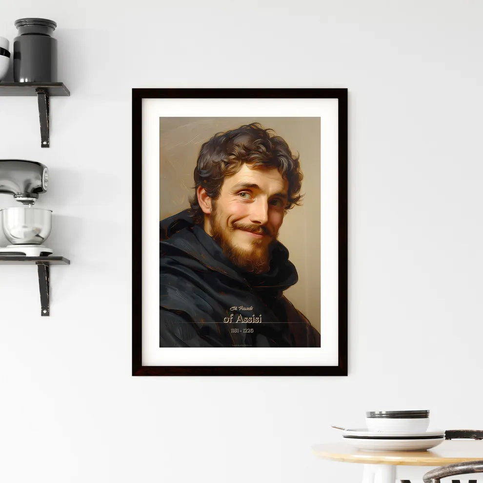 St. Francis, of Assisi, 1181 - 1226, A Poster of a man with a beard and mustache Default Title