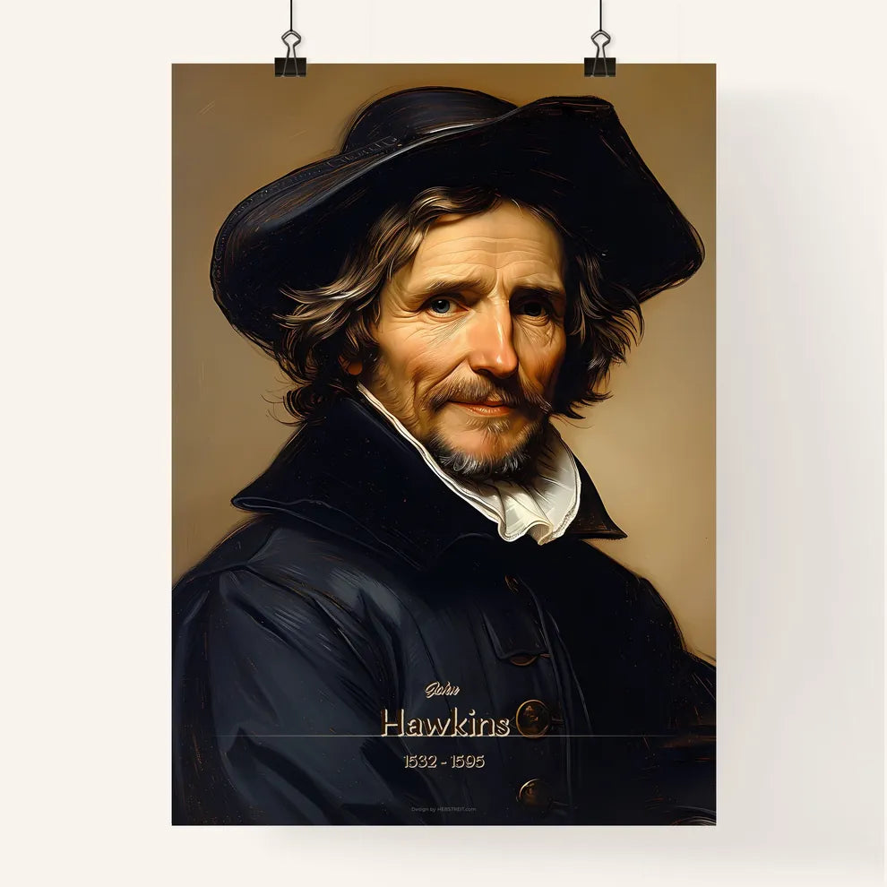 John, Hawkins, 1532 - 1595, A Poster of a man wearing a hat Default Title