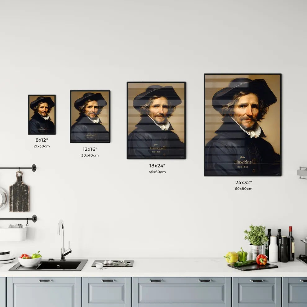 John, Hawkins, 1532 - 1595, A Poster of a man wearing a hat Default Title