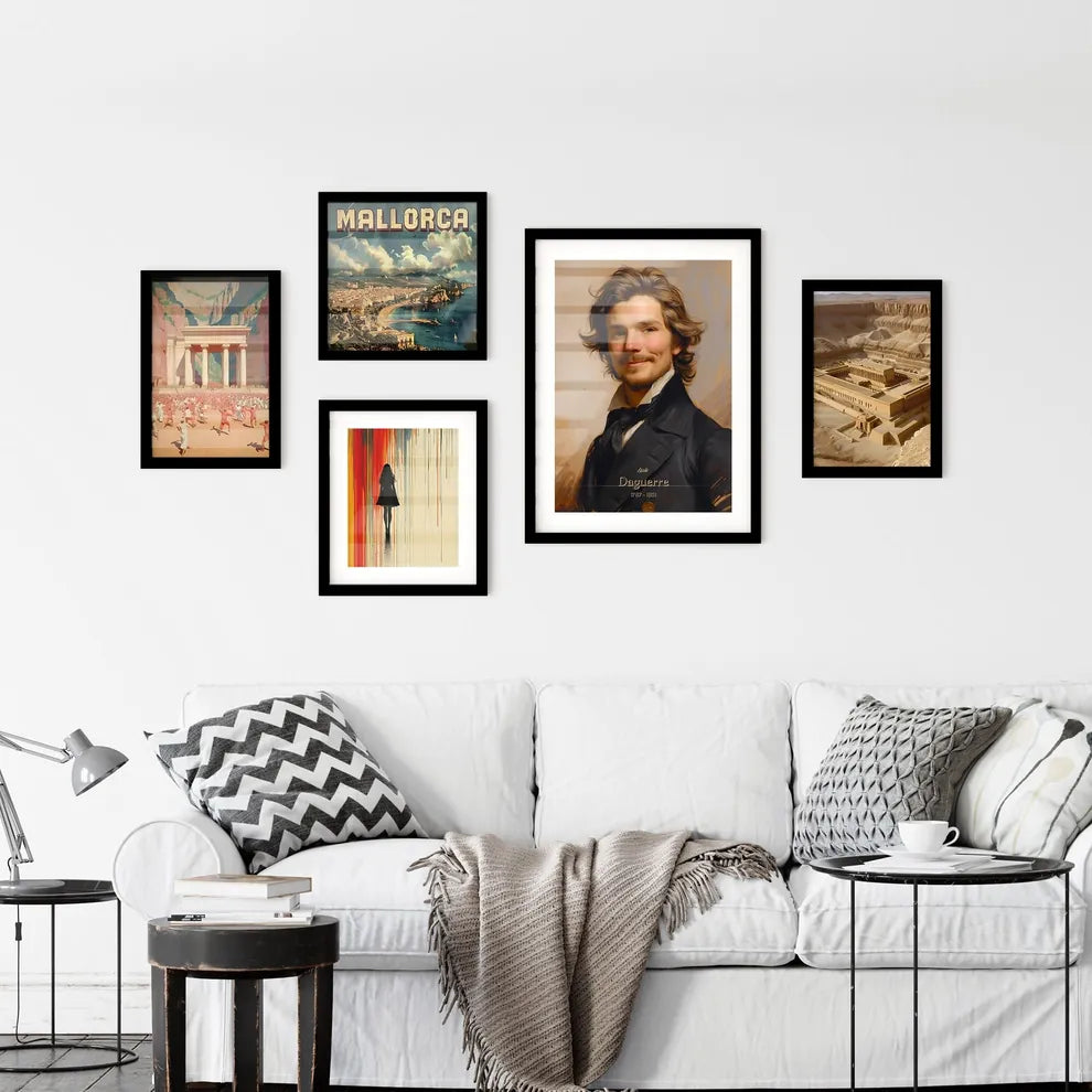 Louis, Daguerre, 1787 - 1851, A Poster of a man in a suit Default Title